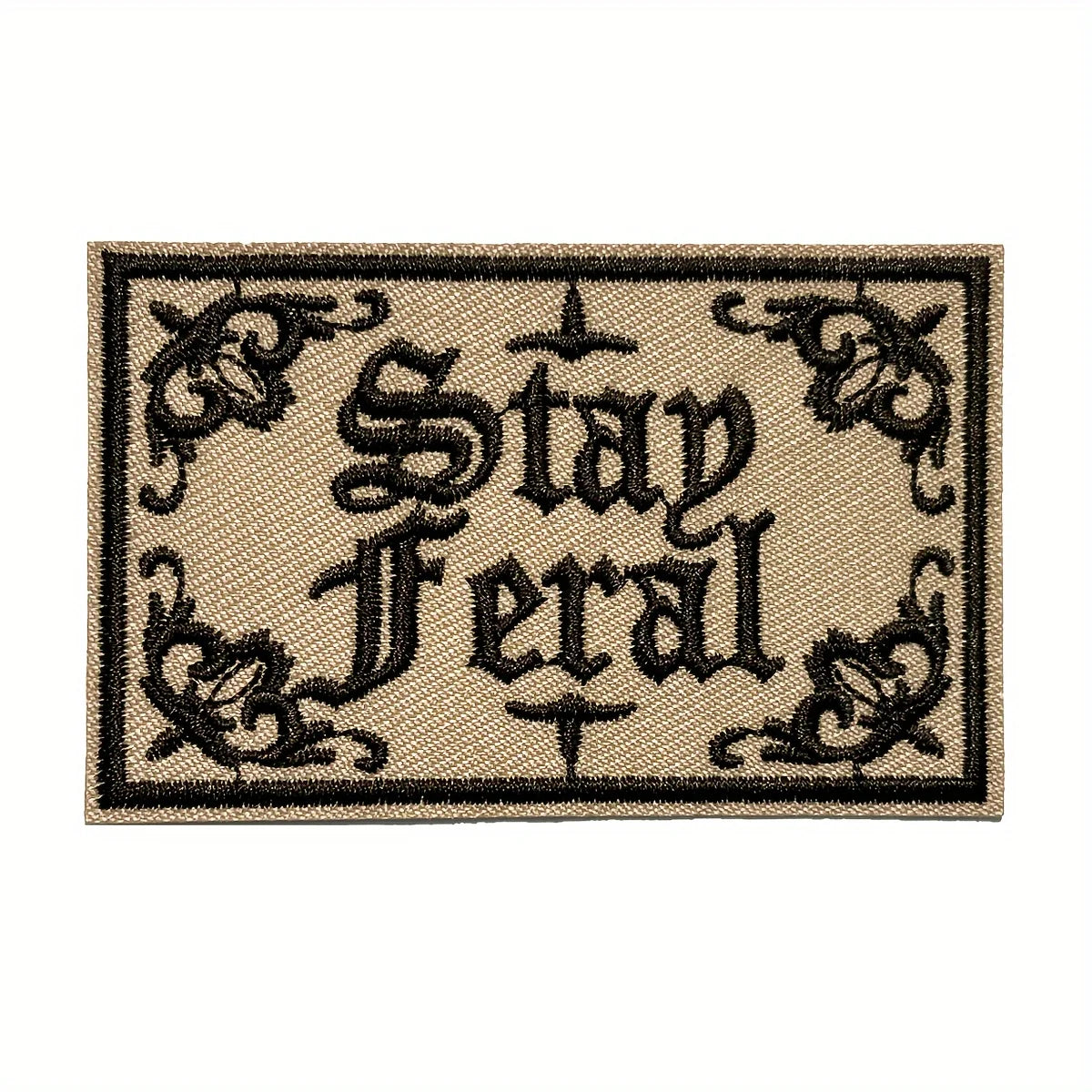Stay Feral Embroidered Iron-On Patch