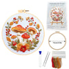 Fall Harvest Pumpkin Embroidery Kit for Adults