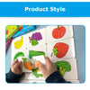 Toddler Animal & Fruit Puzzle Cards with Truck Matching Game