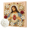 Religious Diamond Painting Kit with Frame – Jesus and Holy Mary