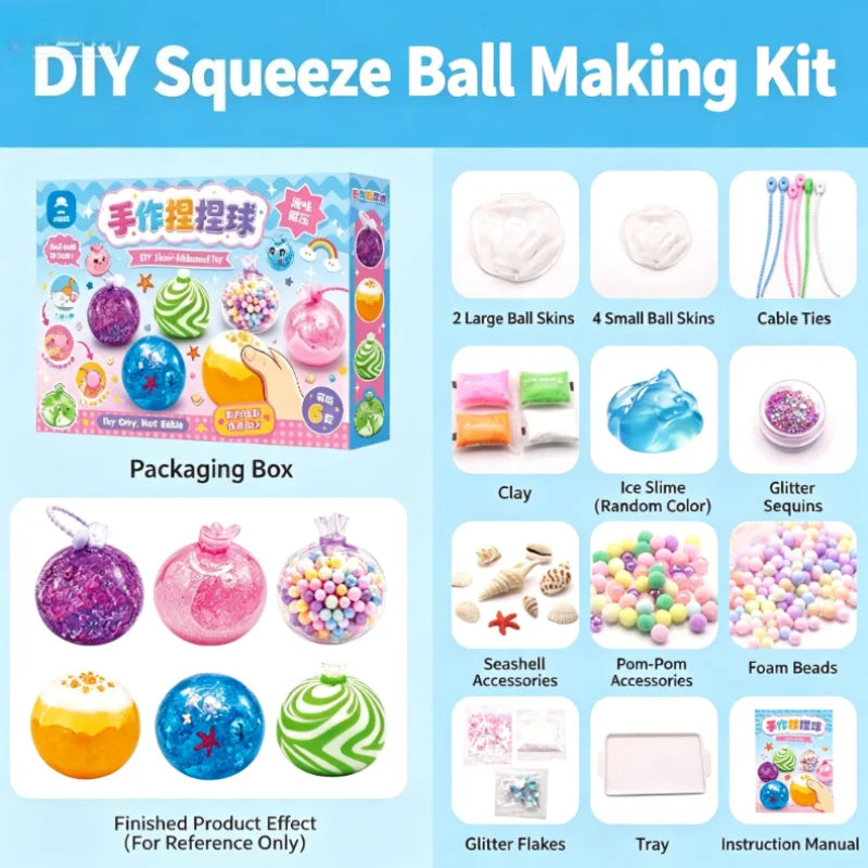 DIY Slow Rebound Stress Relief Squeeze Ball Kit