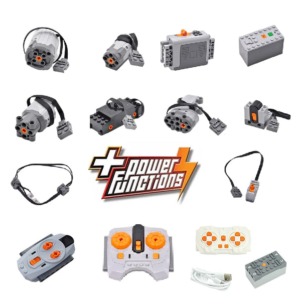 Technische Power Functions Motorsets und Bauteile für Bauklötze