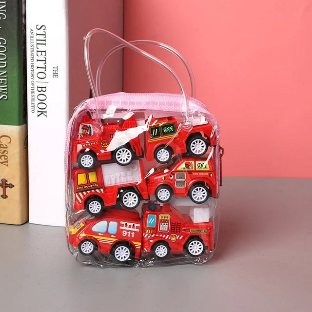 6-Piece Pull-Back Die-Cast Toy Car Set for Kids
