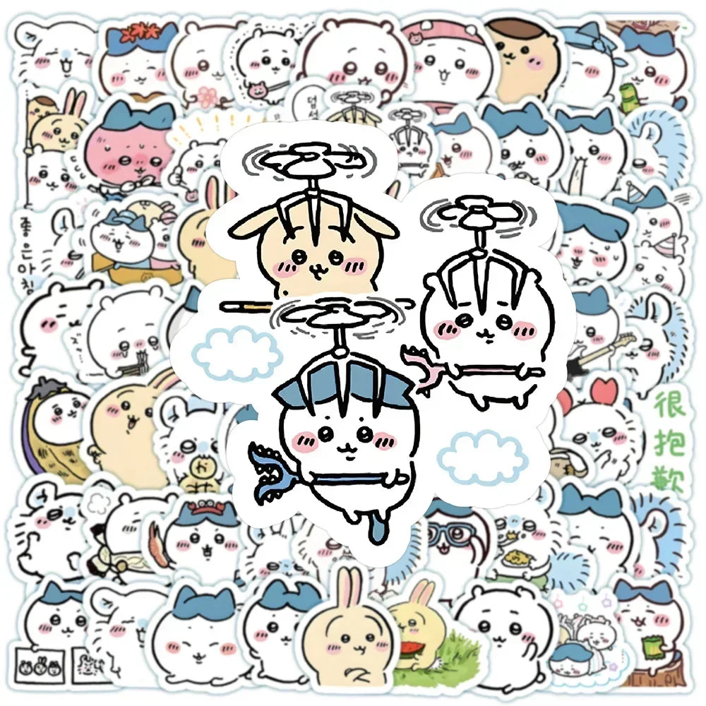 Cute Chiikawa Sticker Pack - Waterproof Vinyl Decals for DIY Crafts