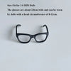 Doll Fashion Accessories Set with Glasses and High-Stretch Stockings