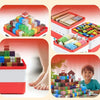 Magnetic Building Blocks Storage Bucket with Display Lid