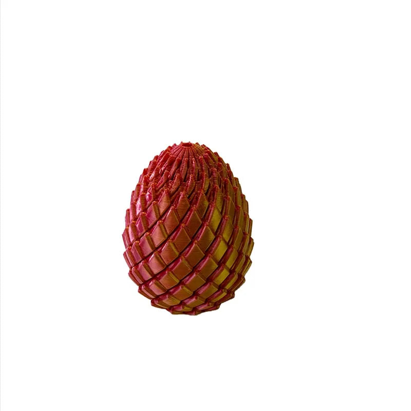 3D Printed Dragon Egg Stress-Relief Toy — Deformable Desk Ornament