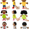 Soft Plush Family Hand Puppet Set for Storytelling and Play
