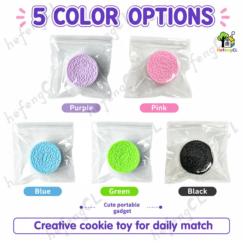 Squishy Cookie ASMR Fidget Toy – Stress Relief Sensory Play