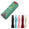 A set of five portable kazoo flutes in various colors, including black, light blue, pink, red, and white.