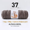 Luxurious Alpaca Wool Blend Yarn — 500g Thick Knitting Yarn