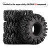 Swamp Claw 1.0" RC Crawler Tires (64mm) for 1/18 & 1/24 Scale Trucks
