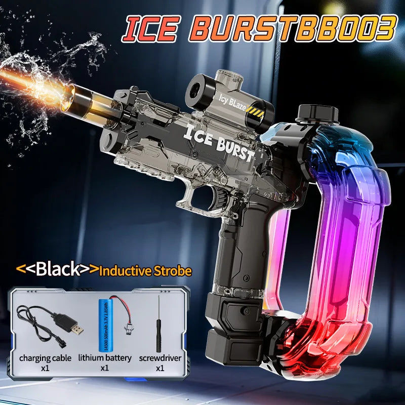 Electric Water Gun Blaster with LED Lights and Sound Effects
