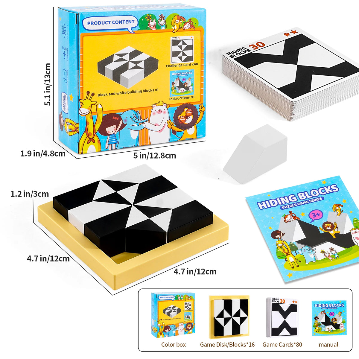 3D Spatial Thinking Puzzle Set for Kids