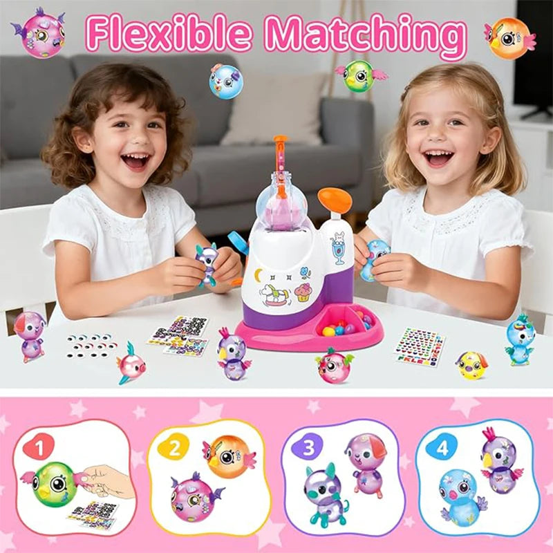 DIY Inflatable Balloon Craft Kit with Pump and Stickers