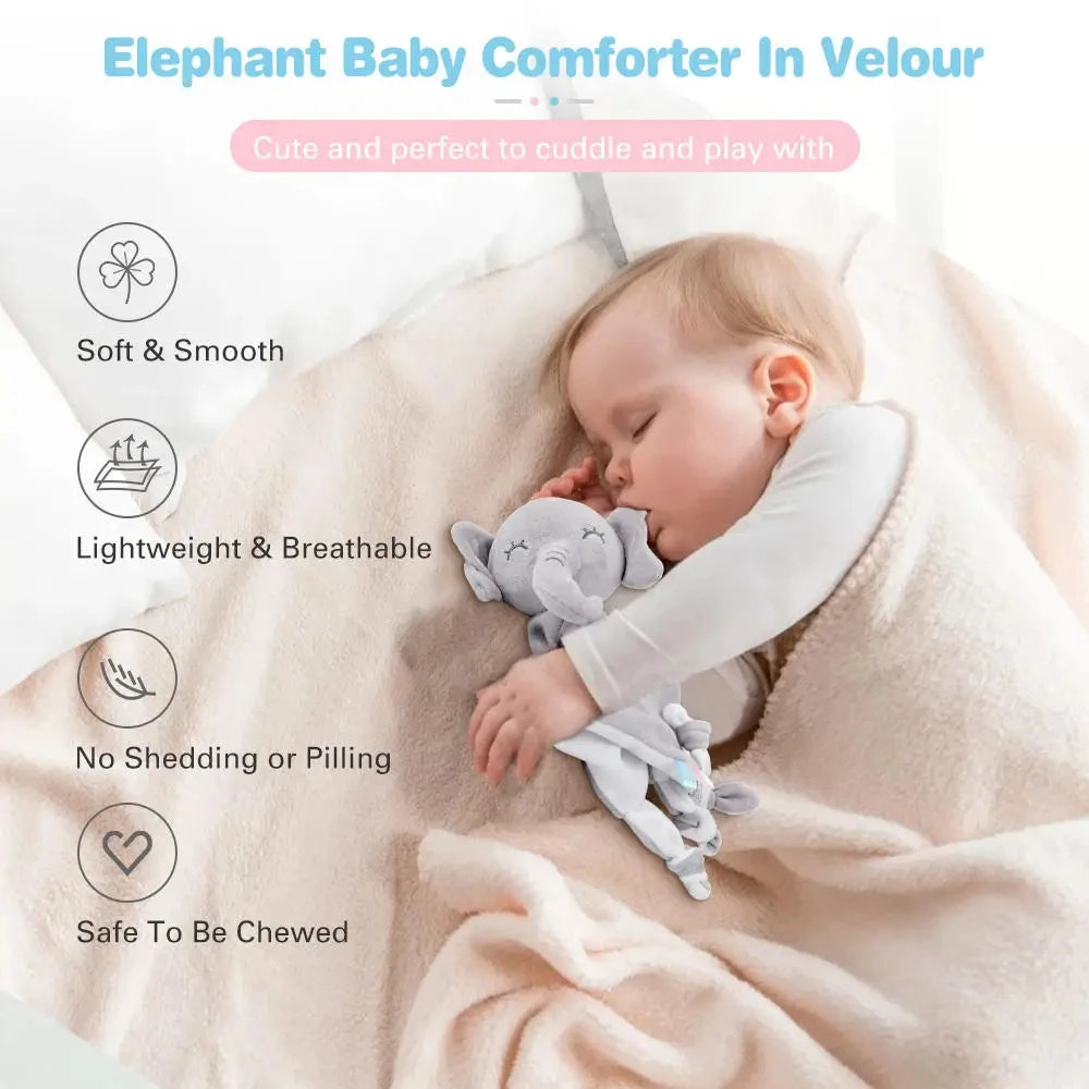Cuddly Elephant Baby Comforter with Teether & Rattle