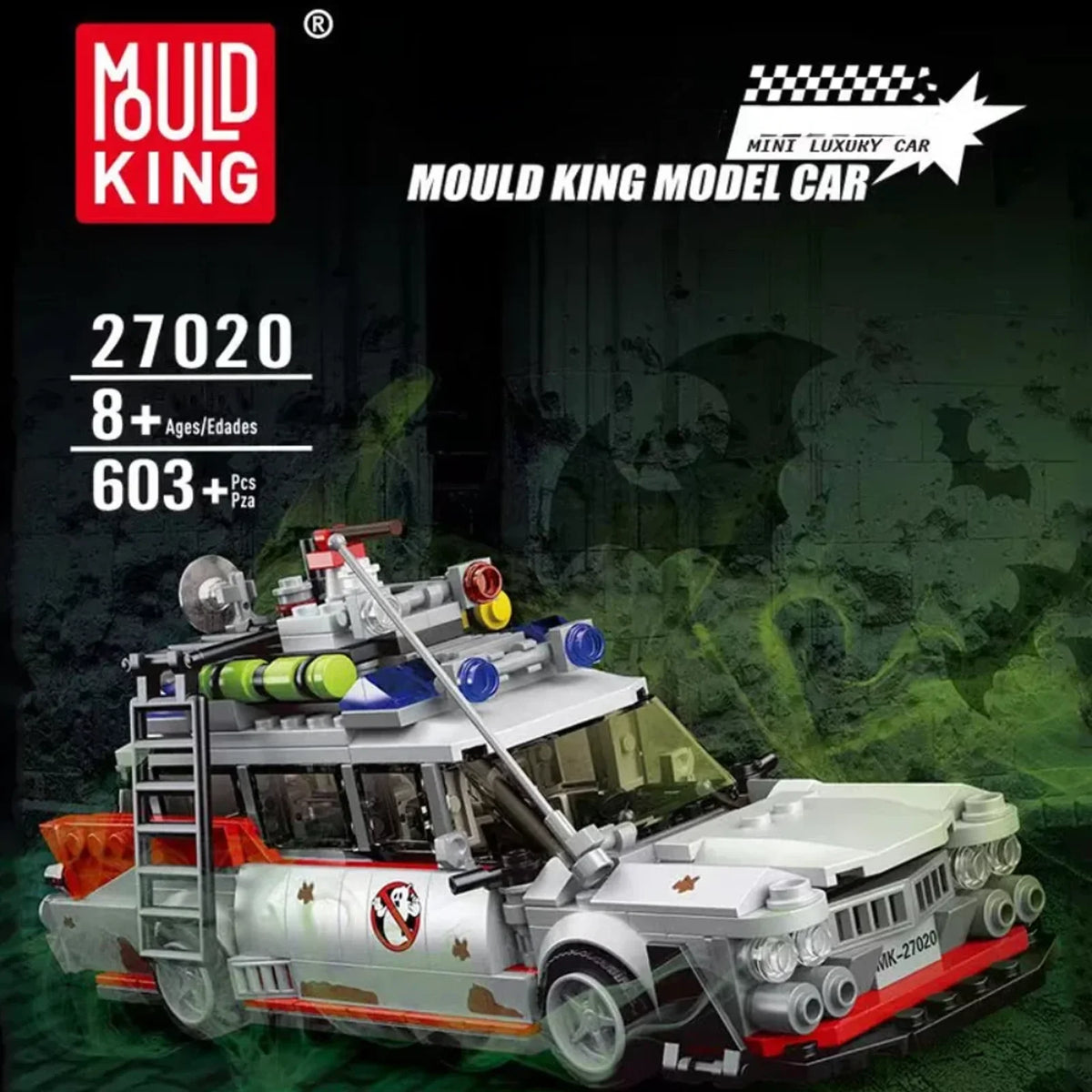 ECTO-1 Style Ghost Bus Building Block Kit – 636 Pieces