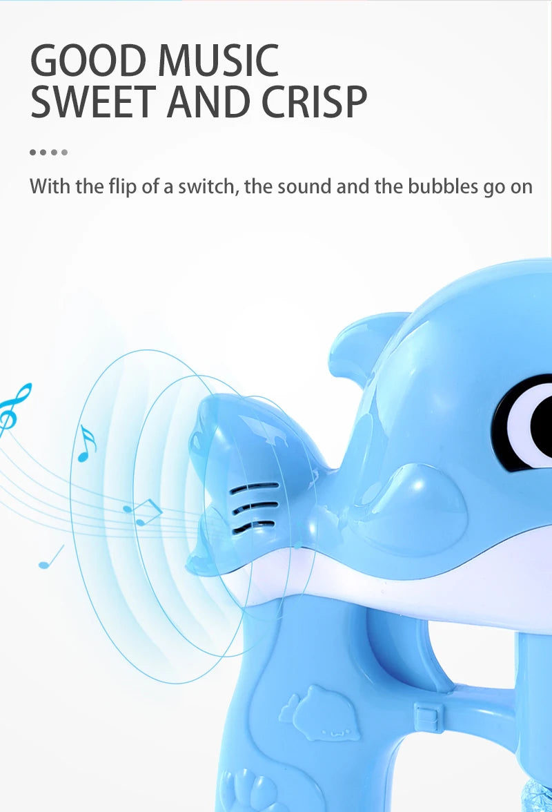 A close-up of a blue whale bubble gun being used, showing sound waves and bubbles being blown.