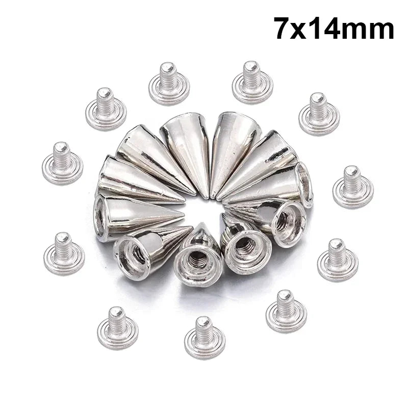 Punk Spike Rivets for DIY Clothing and Accessories