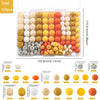 Silicone Beads Variety Pack for Jewelry Making – 120 Pieces