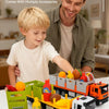 1:32 Scale Diecast Container Truck Toy – Fruit & Vegetable Transport Vehicle