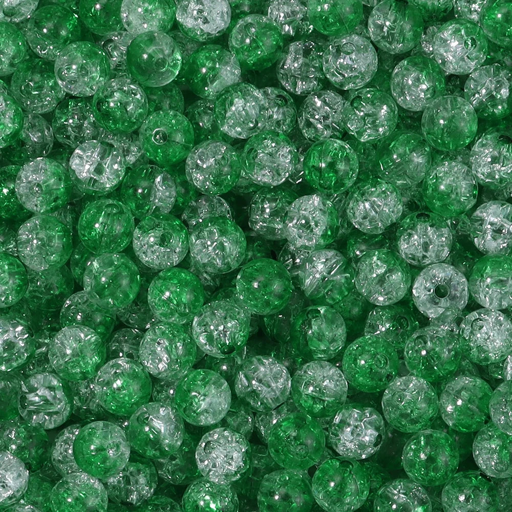Colorful Cracked Acrylic Beads for Jewelry Making
