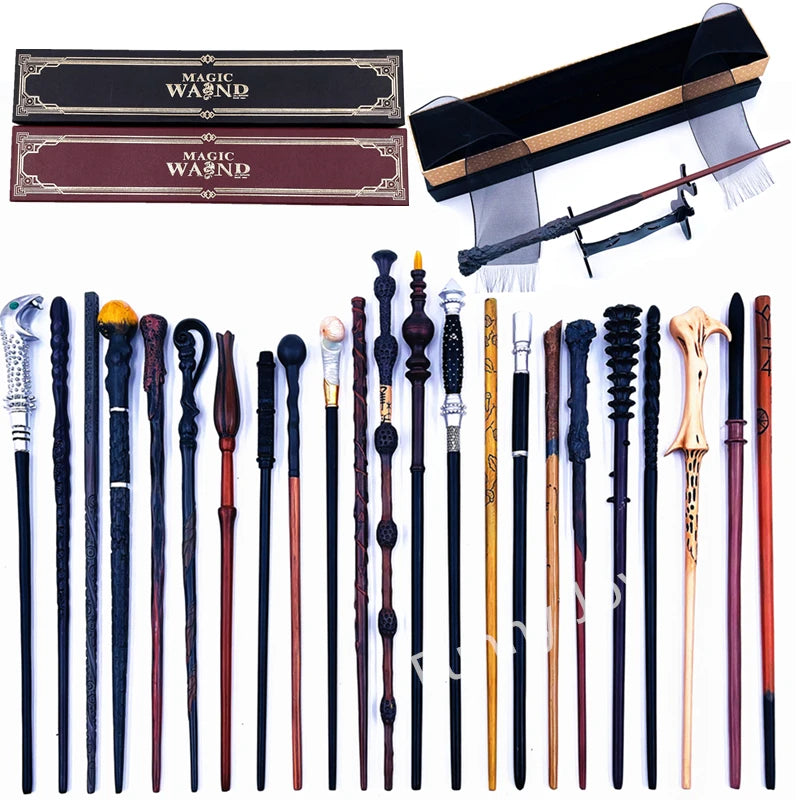 Anime-Inspired Magic Wand with Metal Core and Display Box