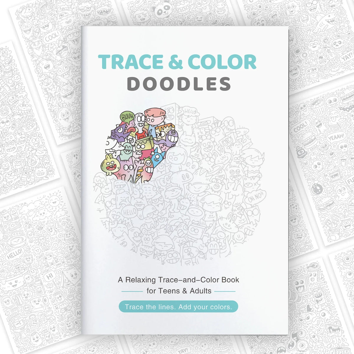 Adult Coloring Book: Detailed Trace & Doodle Pages