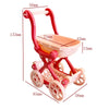 Mini Doll Stroller Trolley with Shoes for 1/12 Scale Dolls