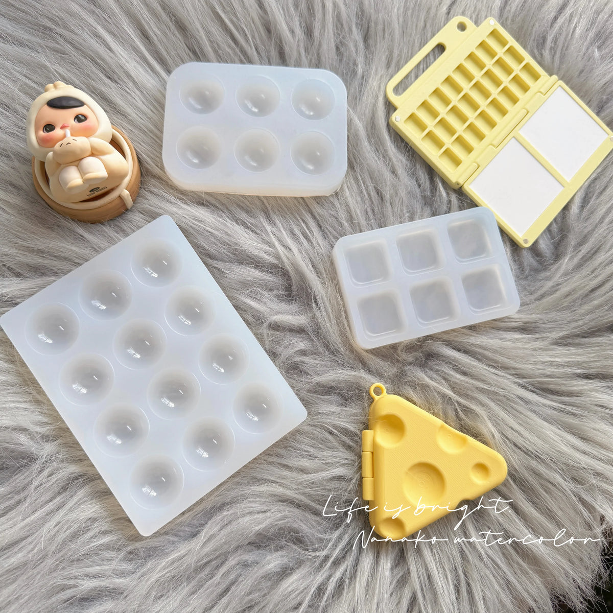Flexible Silicone Paint Palette Tray for Artists & Students