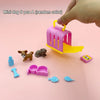 Miniature Pet Figurine Set for Dollhouse Play