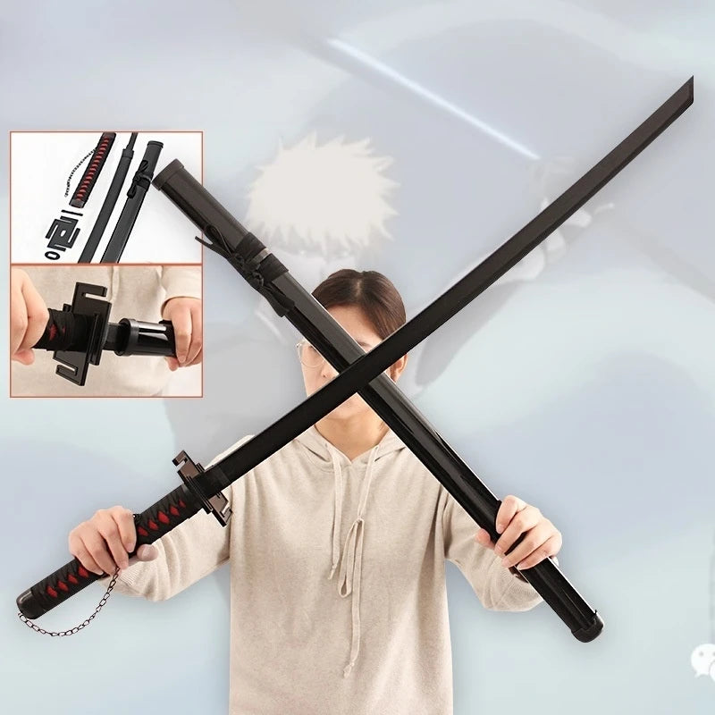Kurosaki Ichigo Tensa Zangetsu Wooden Katana Prop Replica