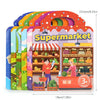 Reusable Sticker Book for Kids with Multi-Scene Bubble Jelly Stickers