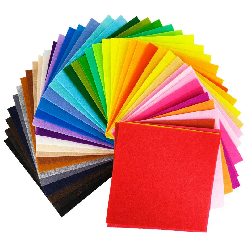 Assorted Color Felt Fabric Sheets for DIY Crafts and Sewing