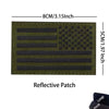 Reflective American Flag Tactical Patch with Glow-in-the-Dark Detail