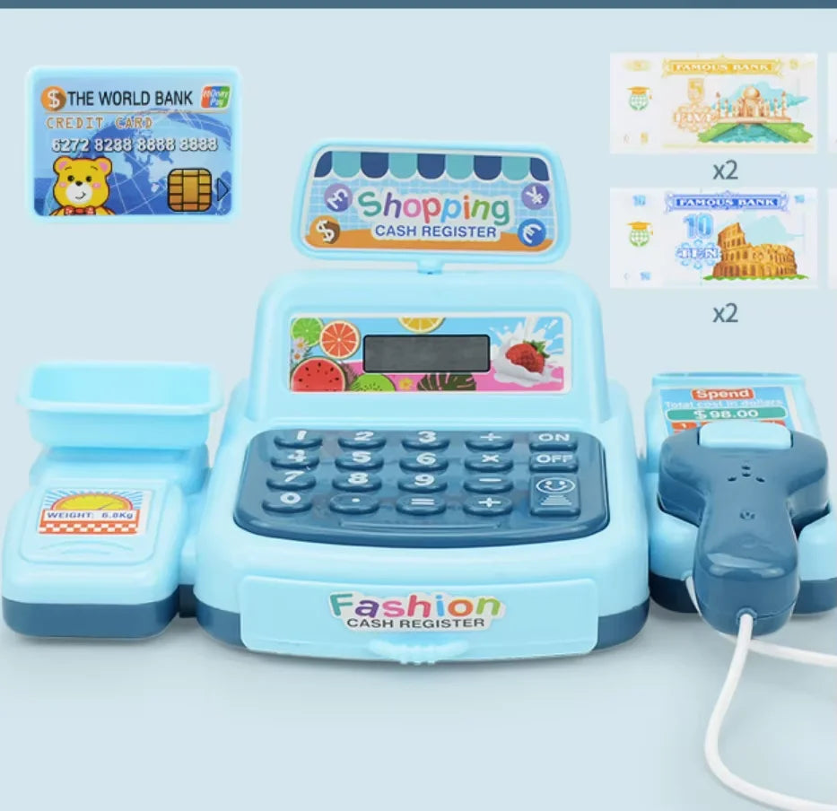 Kids Cash Register Toy with Lights and Sounds
