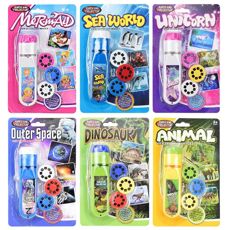 Kids' Story Projector Flashlight with Educational Patterns