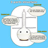 Otamatone Mini Electronic Musical Instrument Toy