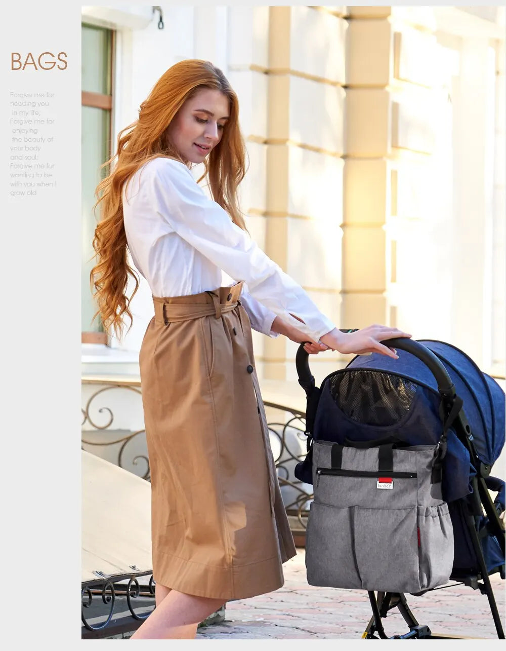 Multifunctional Waterproof Diaper Tote Bag for Parents