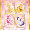A set of My Little Pony Friendship Is Forever Shining Moon collectible cards featuring Pinkie Pie and other ponies.