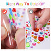 Self-Adhesive Gem Stickers for Crafts – 2,742 Pieces