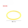A yellow rubber band is shown, with a diameter of 3.3cm.
