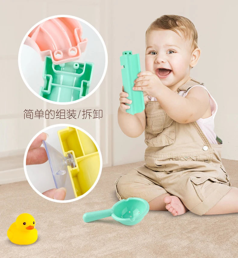 DIY Bath Toy Water Track Set for Kids