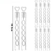 A set of clear bubble wands with a 5-hole design for parties and gifts