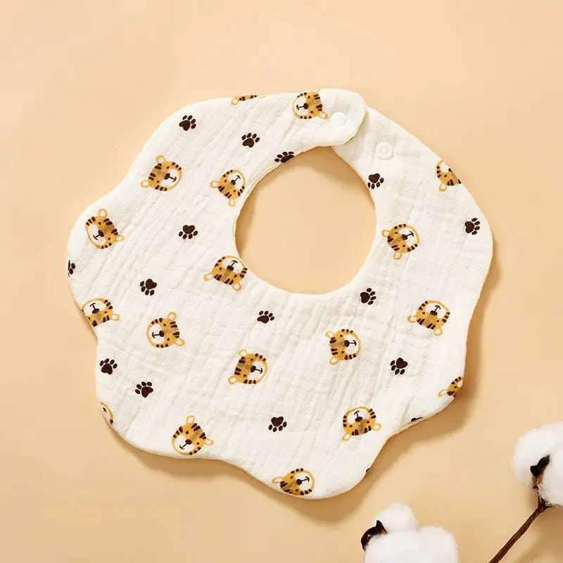 6-Layer Cotton Gauze Baby Bibs (3-Pack)