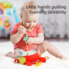Baby Crib Hanging Rattle Teether Toy with Music & Chewable Charm