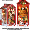 DIY Miniature Winter Cabin Book Nook Kit