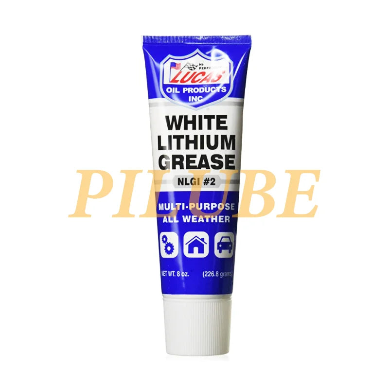 Tube of Lucas Oil White Lithium Grease multi-purpose lubricant