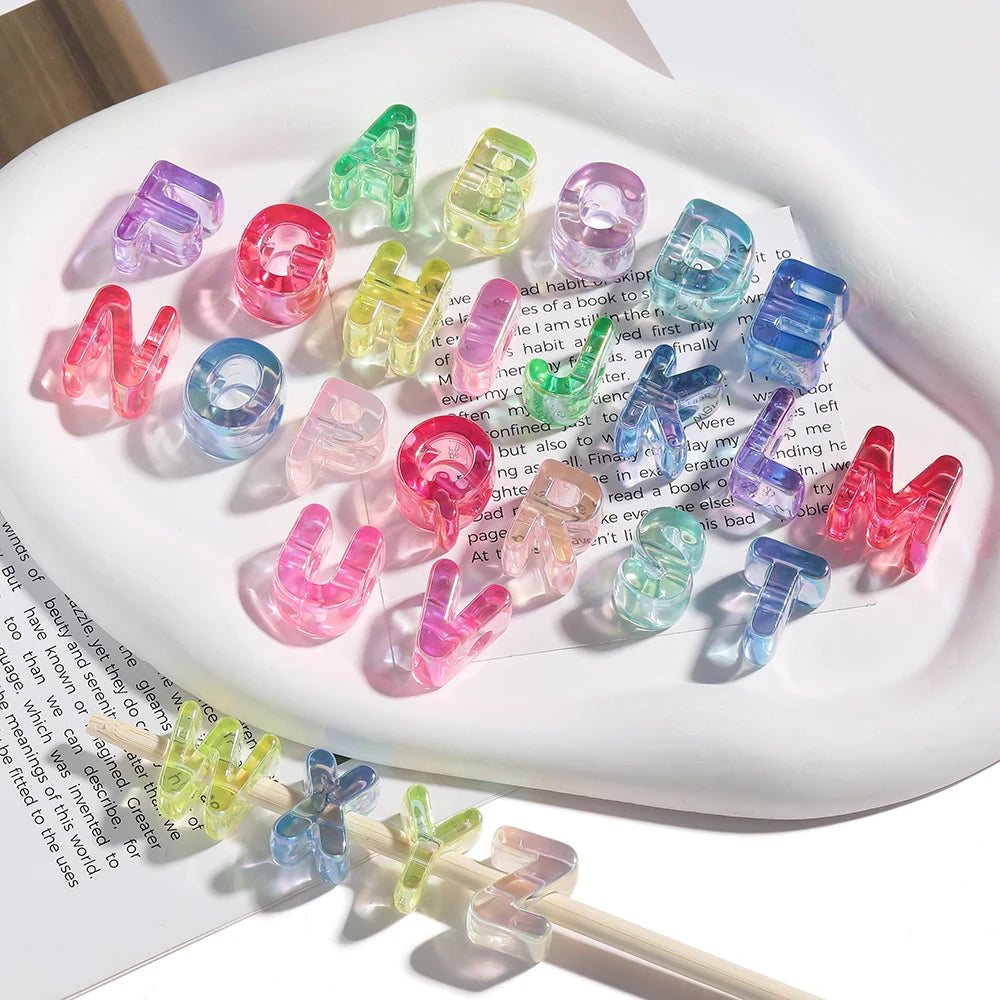 Acrylic Alphabet Beads for Jewelry Making – DIY Craft Kit