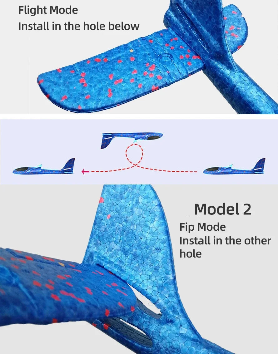 Large 50cm Foam Glider Airplane – Hand-Launch Flying Toy